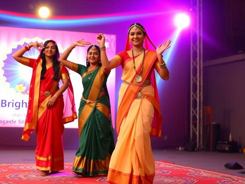 Bright Navratri Traditional Dance